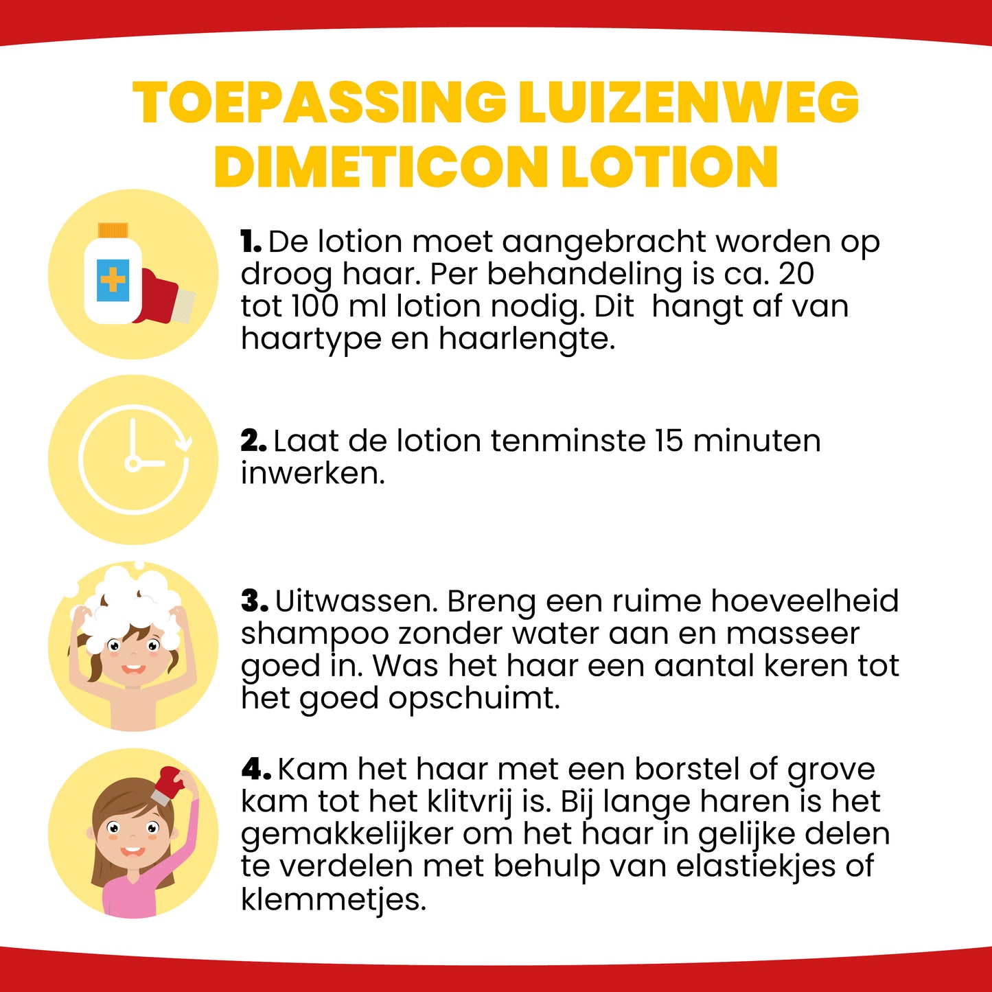 LuizenWeg Dimethicone 97% lotion 100 ml with high-quality steel detangling comb